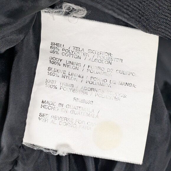 Members Only Classic Black Bomber Jacket XL LONG - Picture 7 of 7